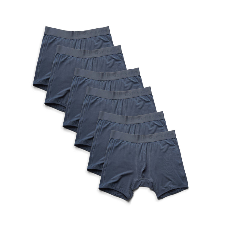Men wearing Steel Gray Boxer Brief 6-Pack