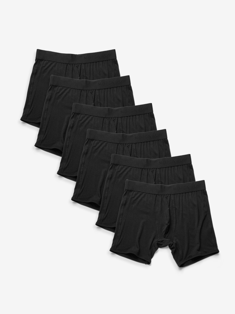 Men wearing Black Boxer Brief 6-Pack