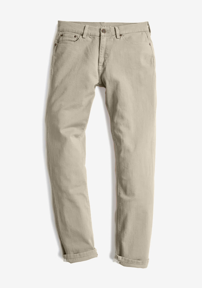 Men wearing Light Khaki Straight Mercer Jeans