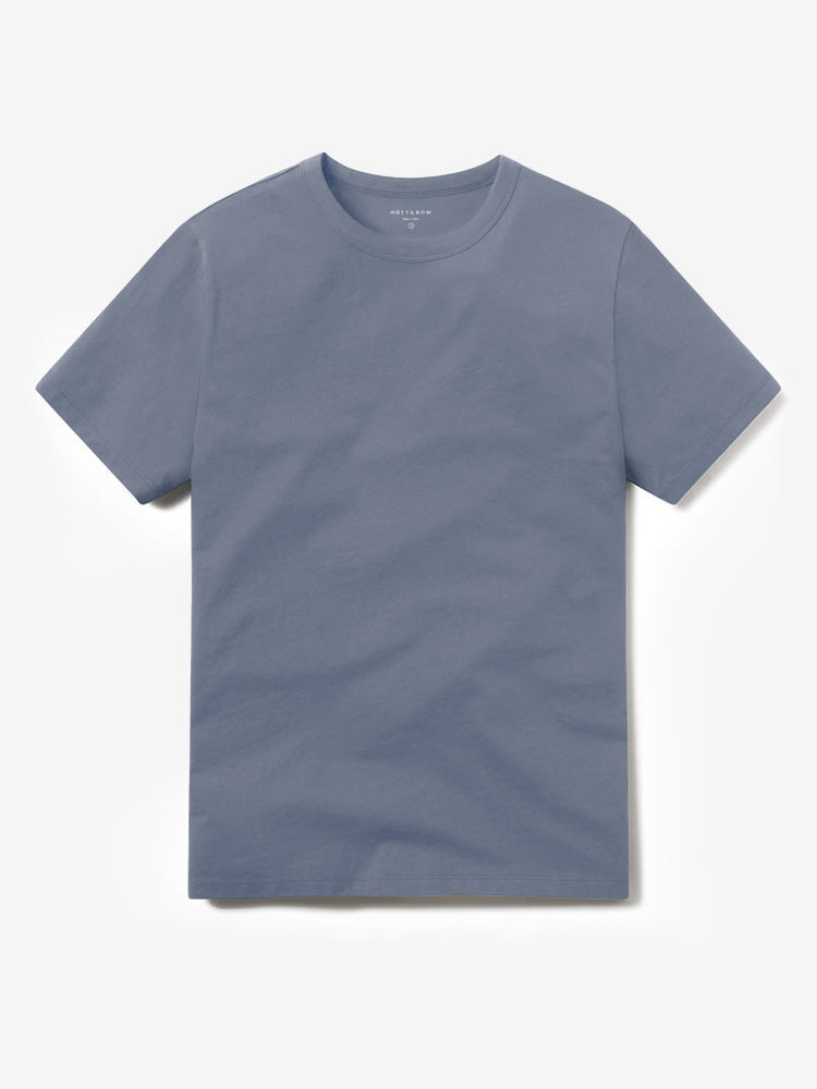 Men wearing Vintage Blue Classic Crew Driggs Tee
