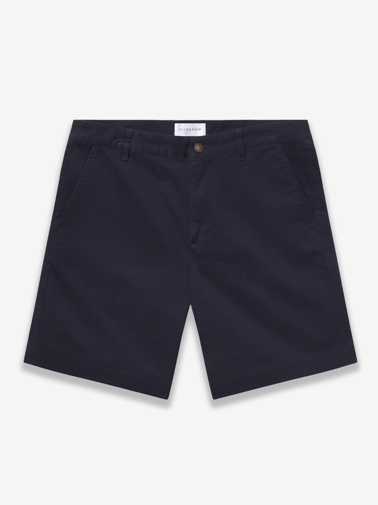 Men wearing Navy Stretch Chino Short