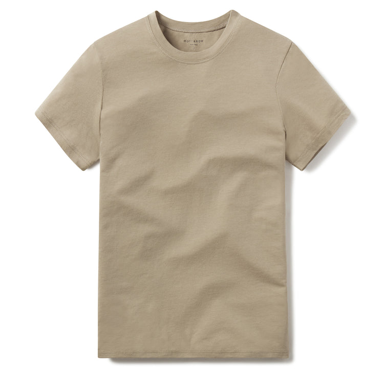 Women wearing Verde oliva Fitted Crew Marcy Tee
