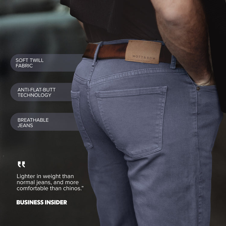 Men wearing Slate Slim Mercer Jeans