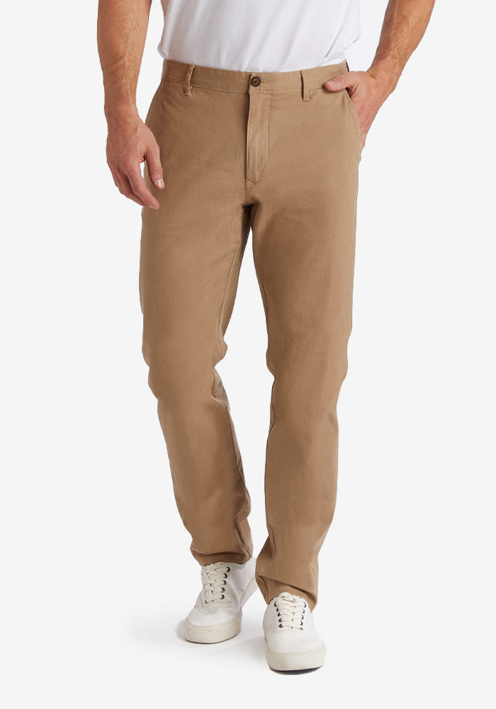 Men wearing Khaki Everyday Comfort Slim Chino Pants