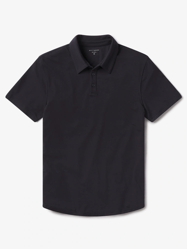 Men wearing Azul marino Luxe Performance Polo