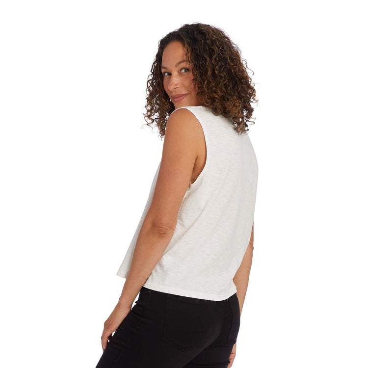 Women wearing Hueso Relaxed Slub Tank