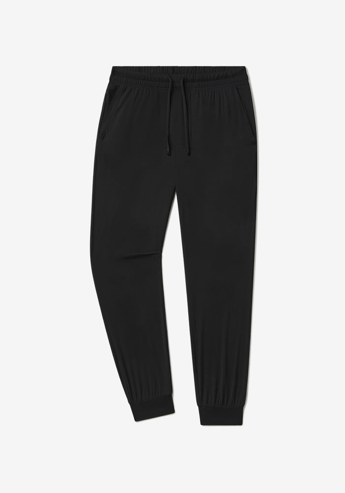 Men wearing Black Pajama Pants