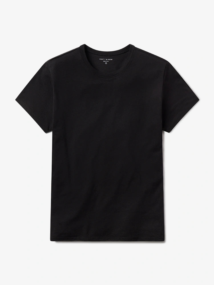 Women wearing Negro Relaxed Crew Marcy Tee