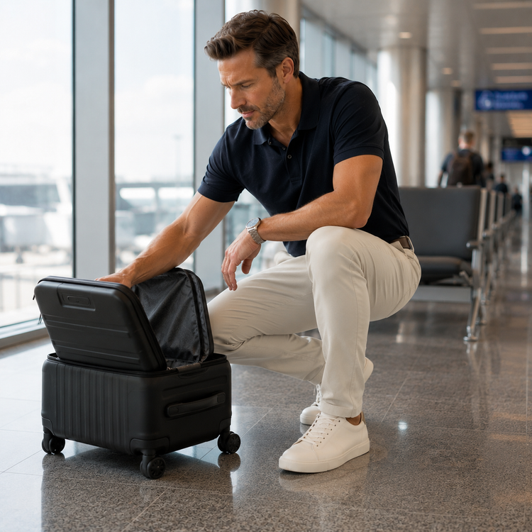 Men wearing Stone 5 Pocket Travel Pants