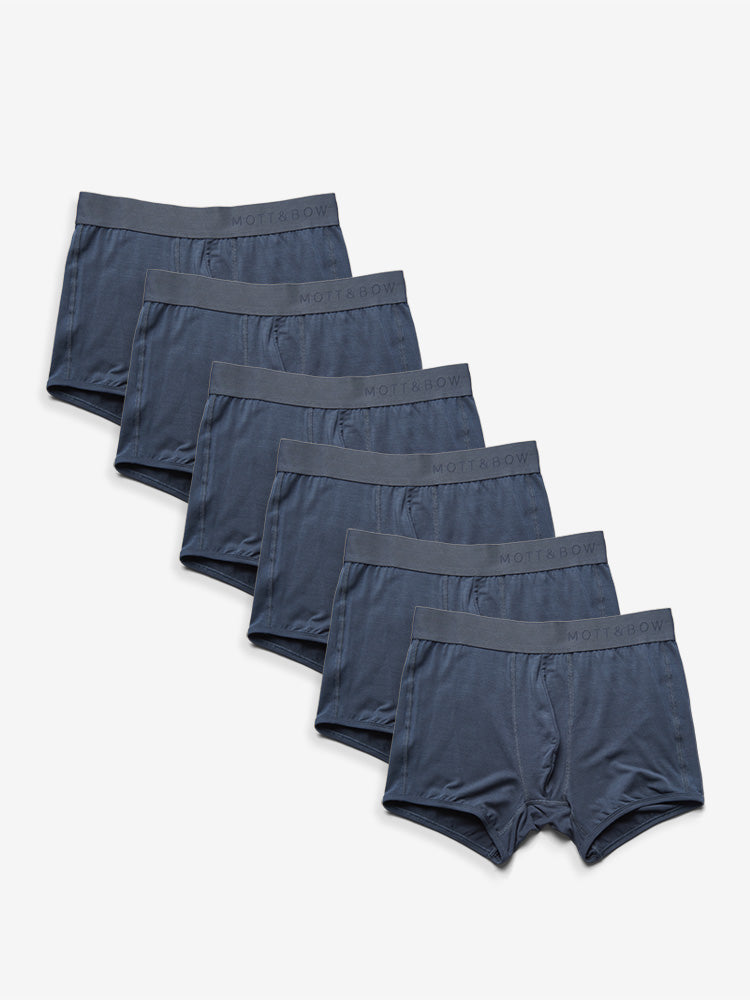 Men wearing Steel Gray Trunks 6-Pack