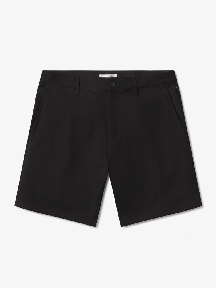 Men wearing Black Tech Shorts