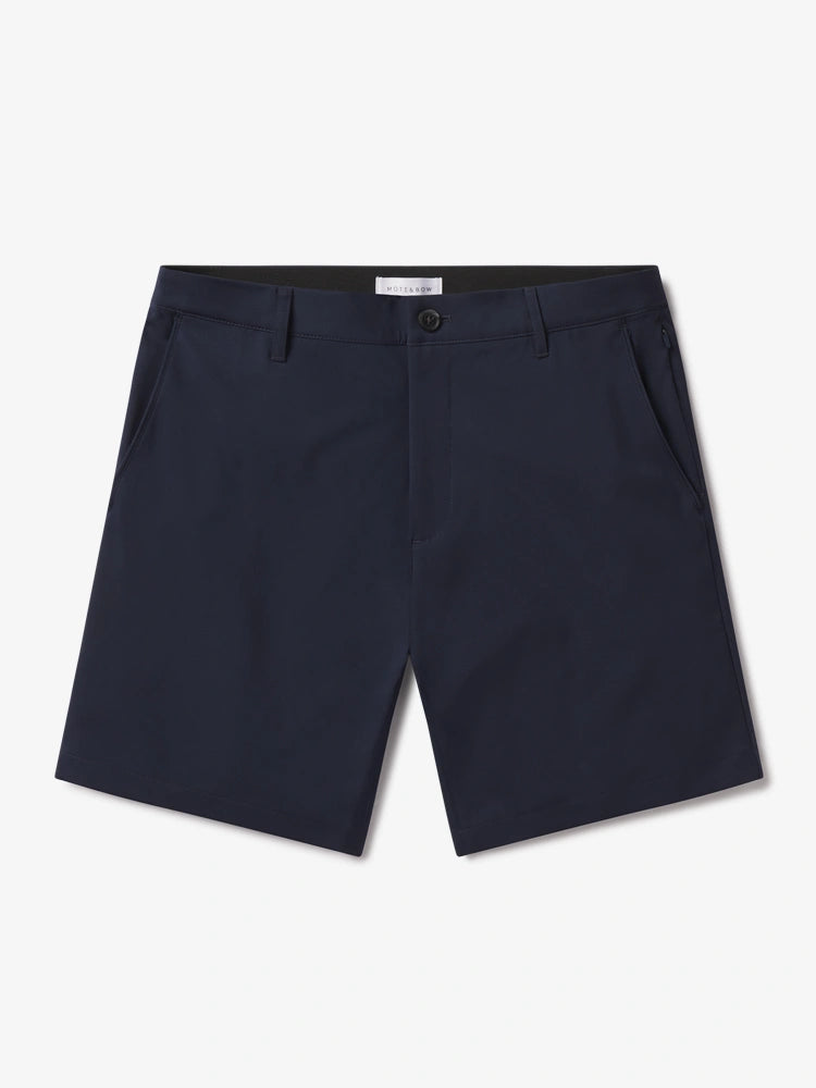 Men wearing Navy Tech Shorts