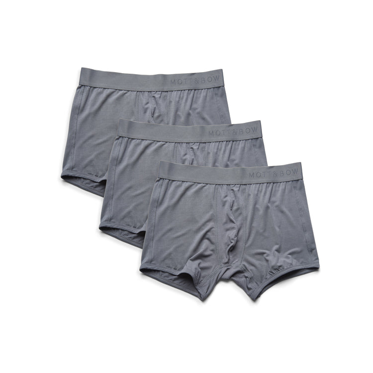 Men wearing Gray Trunks 3-Pack