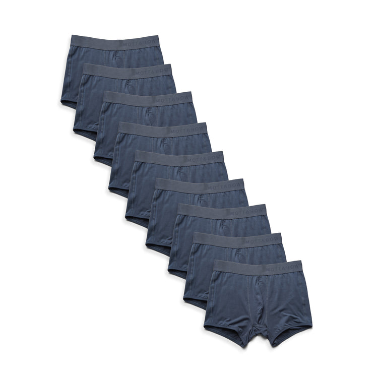 Men wearing Steel Gray Trunks 9-Pack