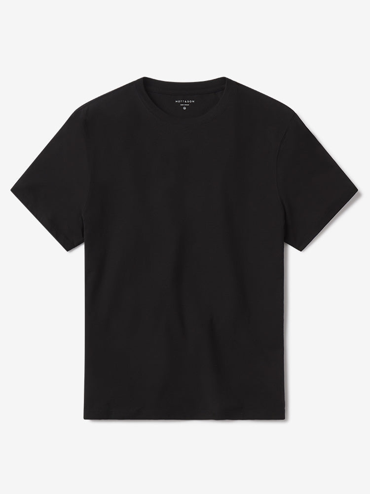 Men wearing Black Luxe Stretch Tee