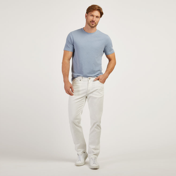 Men wearing California Blue Luxe Stretch Tee