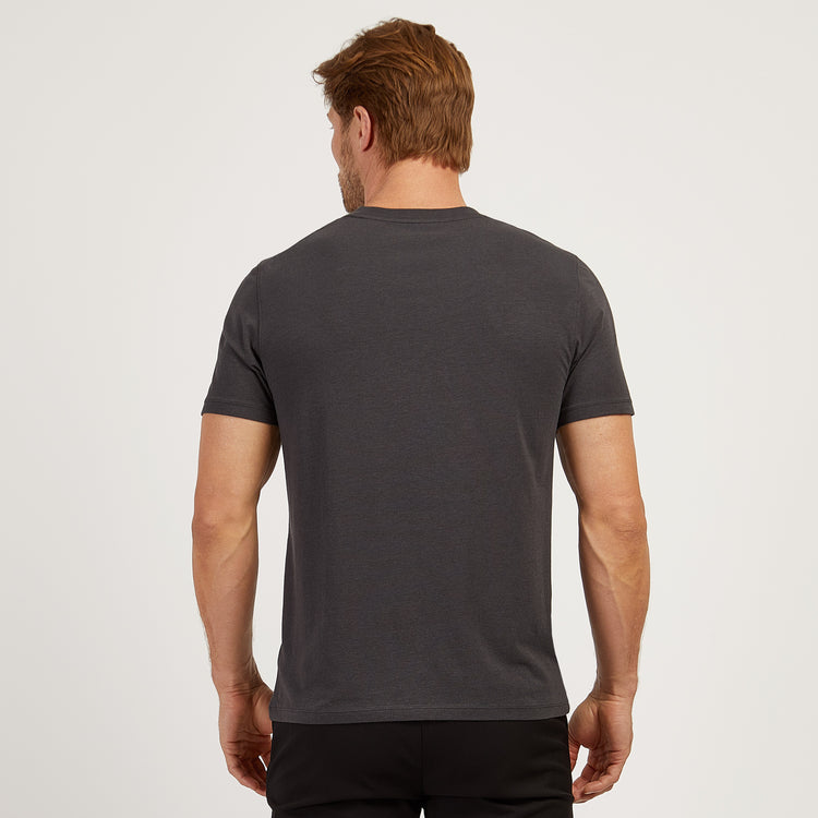 Men wearing Dark Gray Luxe Stretch Tee