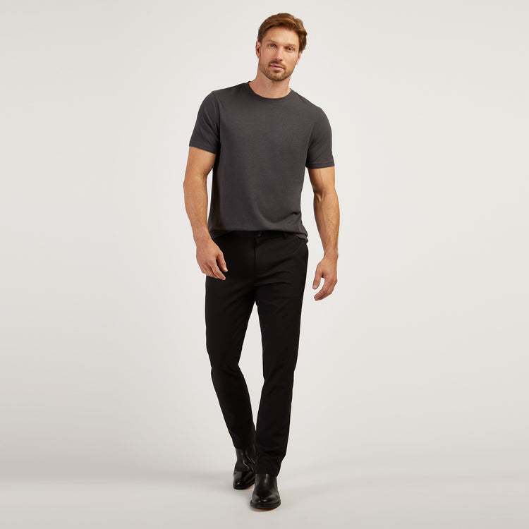 Men wearing Dark Gray Luxe Stretch Tee