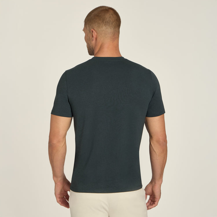 Men wearing Pine Luxe Stretch Tee