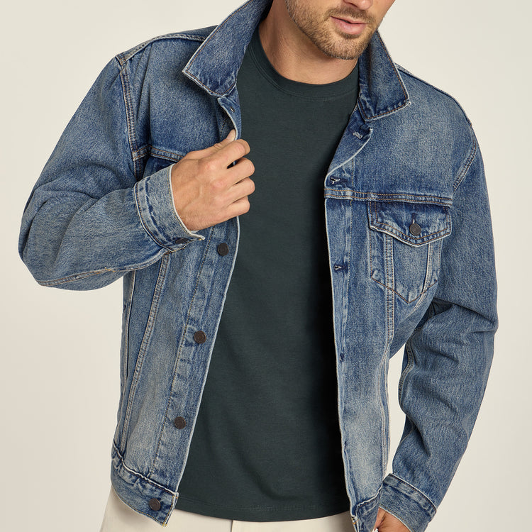 Men wearing Pine Luxe Stretch Tee