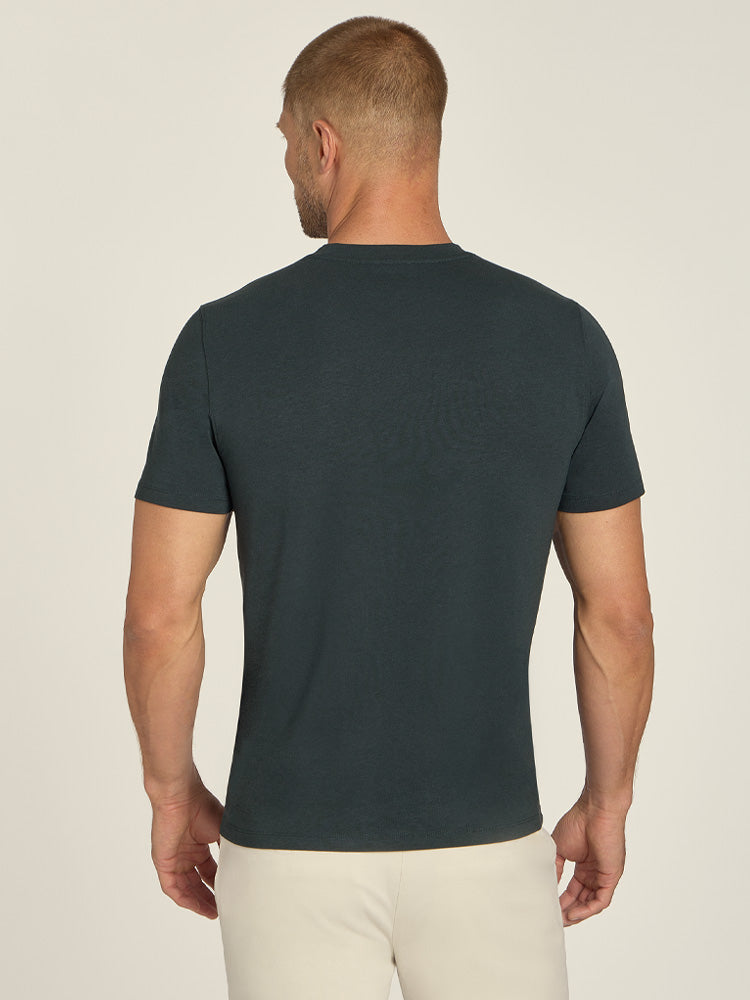 Men wearing Pine Luxe Stretch Tee