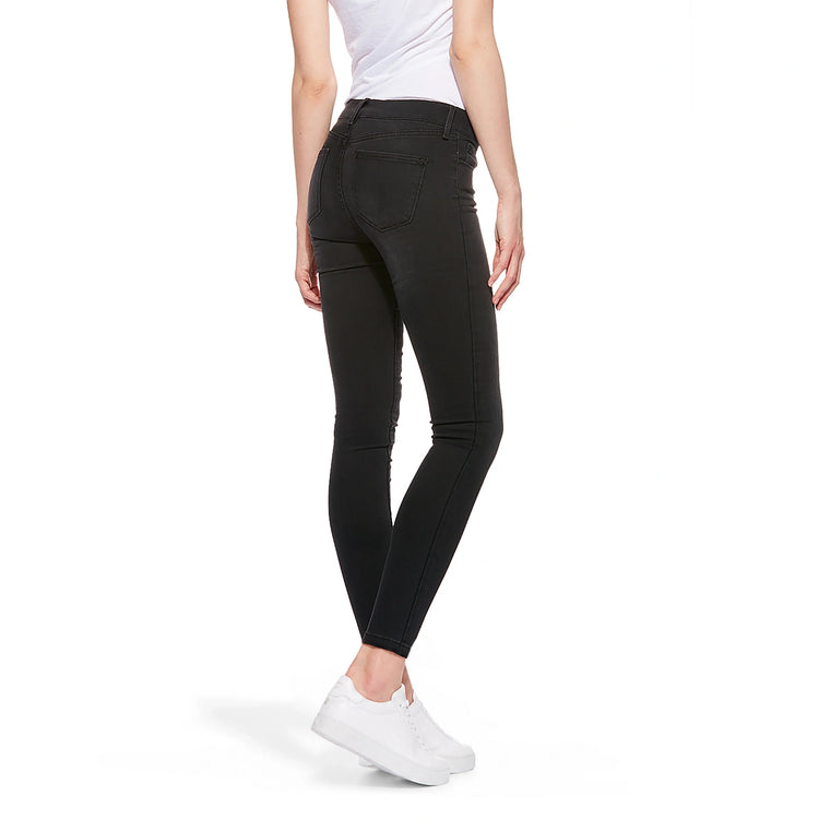Women wearing Dark Gray Mid Rise Skinny Orchard Jeans