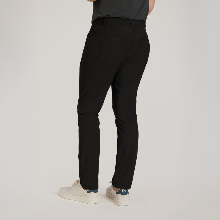 Men wearing Black 5 Pocket Travel Pants