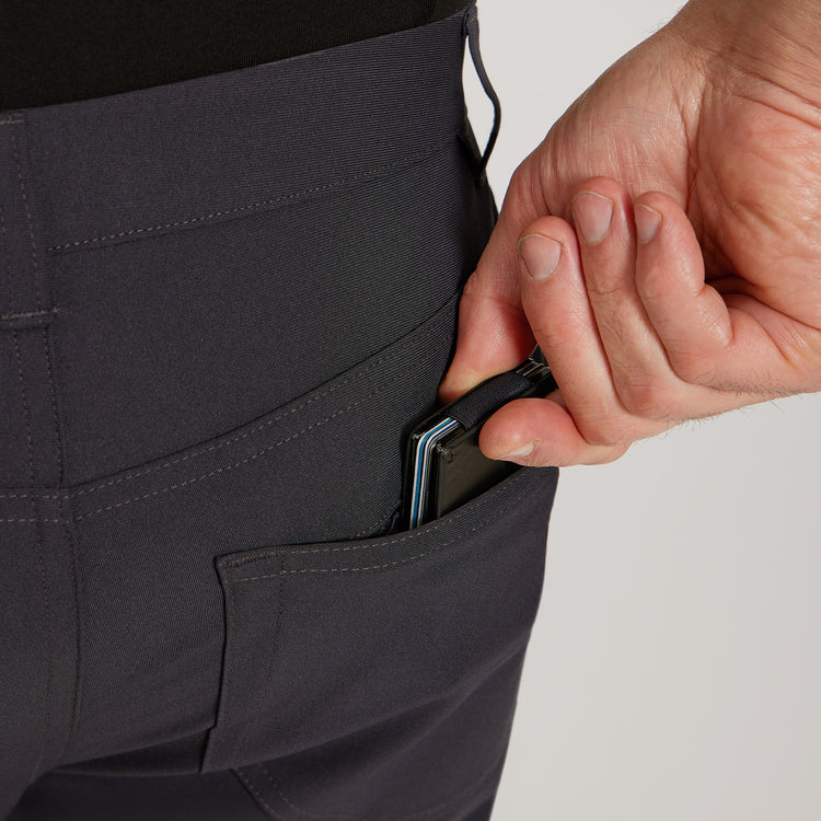Men wearing Granite 5 Pocket Travel Pants