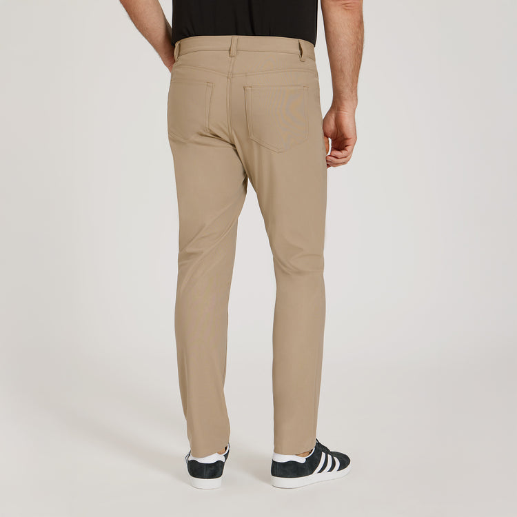 Men wearing Khaki 5 Pocket Travel Pants