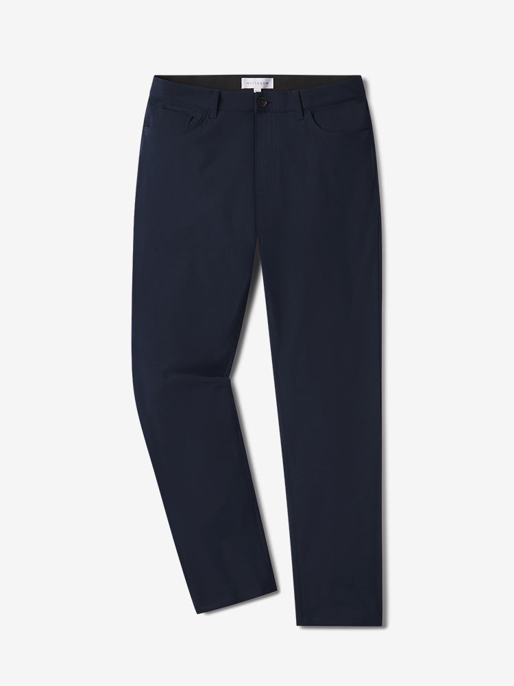 Men wearing Navy 5 Pocket Travel Pants