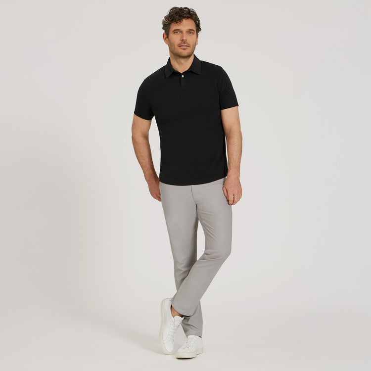 Men wearing Silver 5 Pocket Travel Pants