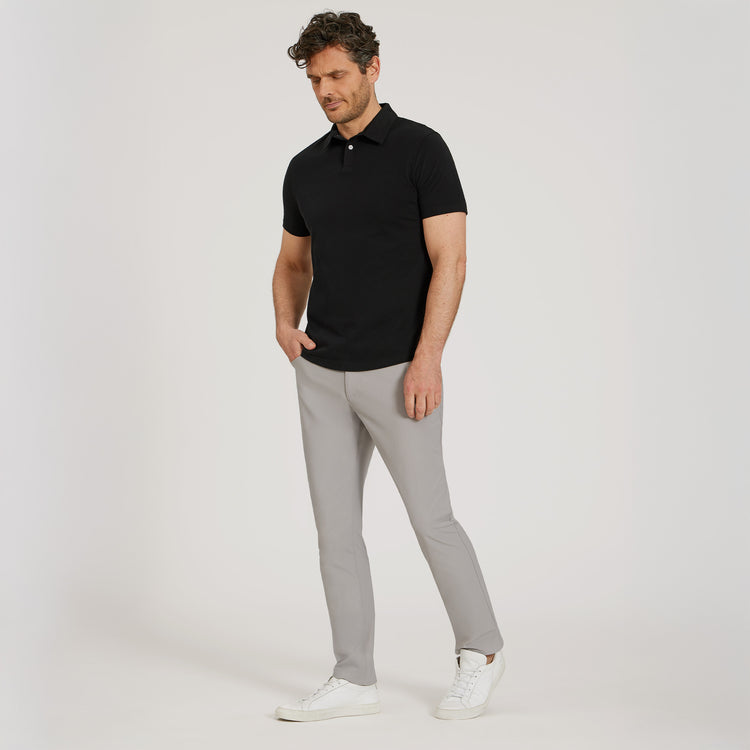 Men wearing Silver 5 Pocket Travel Pants
