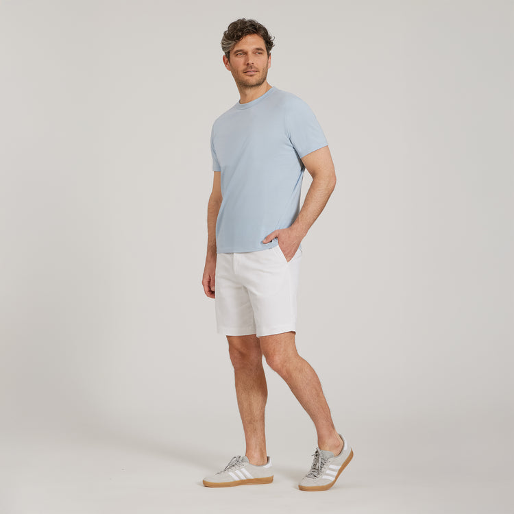 Men wearing White Stretch Chino Short