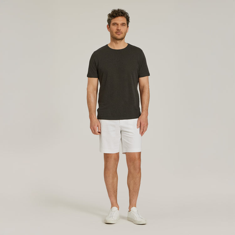 Men wearing White Stretch Chino Short