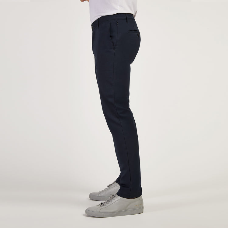 Men wearing Navy Slim Tech Pants