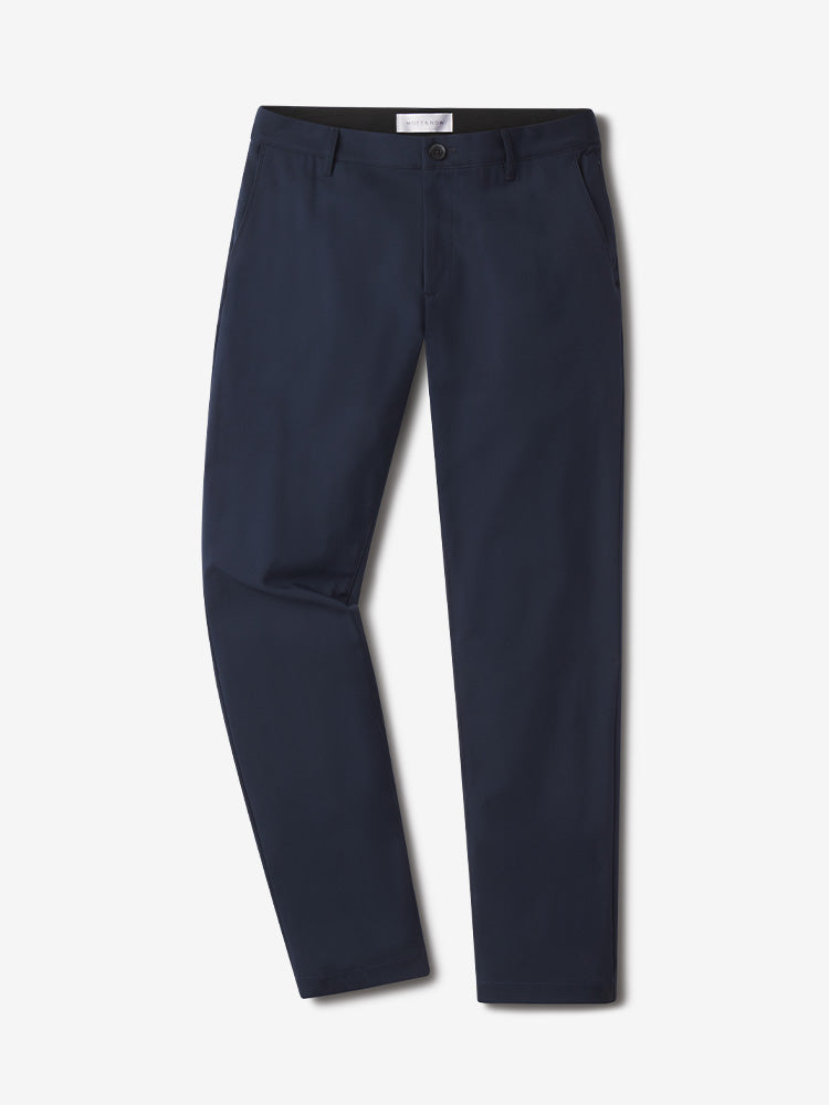 Men wearing Navy Slim Tech Pants