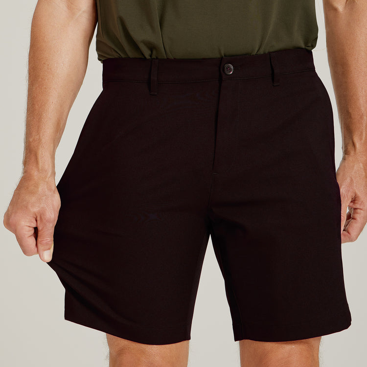 Men wearing Black Tech Shorts