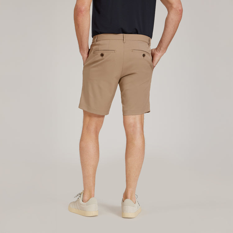 Men wearing Khaki Tech Shorts