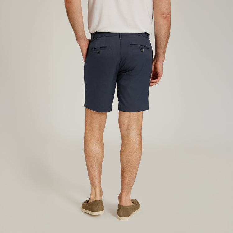 Men wearing Navy Tech Shorts