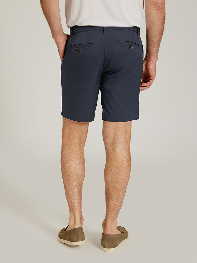 Men wearing Navy Tech Shorts