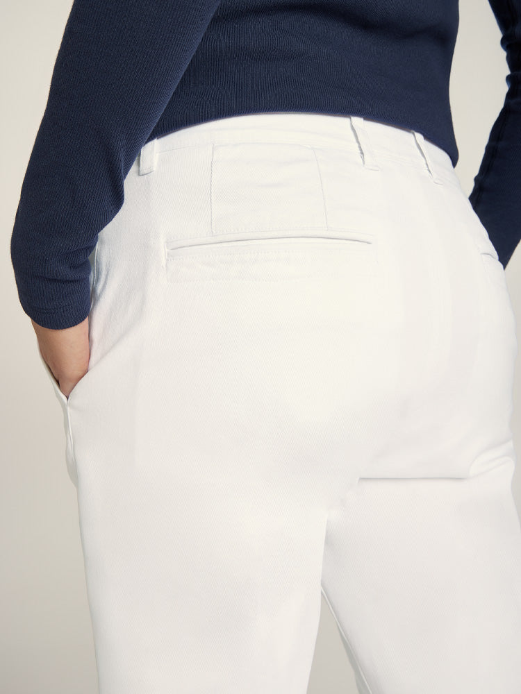 Women wearing White My Boyfriend's Chinos Pants