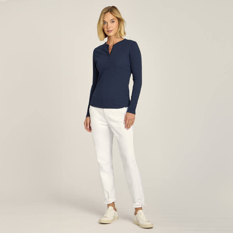 Women wearing White My Boyfriend's Chinos Pants