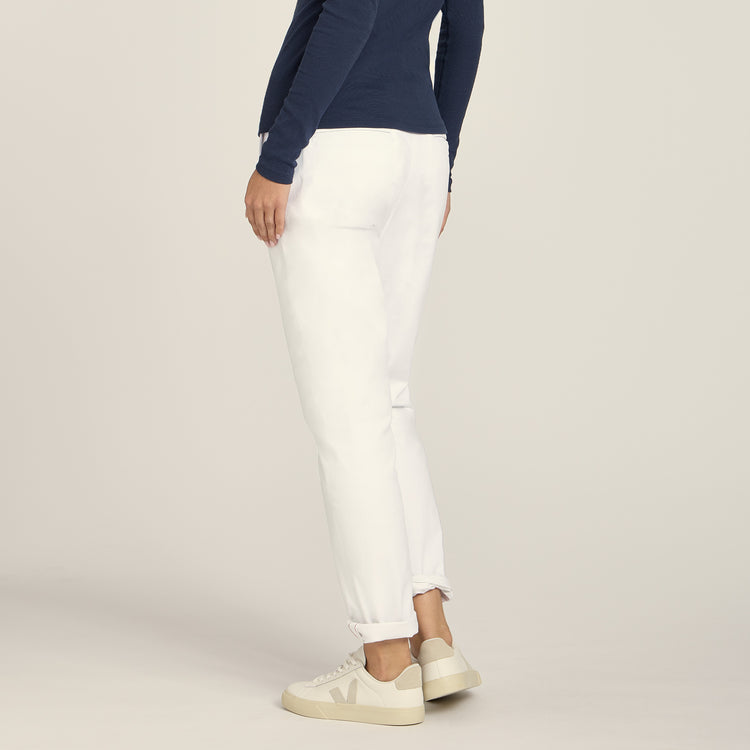 Women wearing White My Boyfriend's Chinos Pants