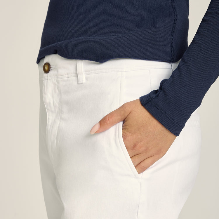 Women wearing White My Boyfriend's Chinos Pants