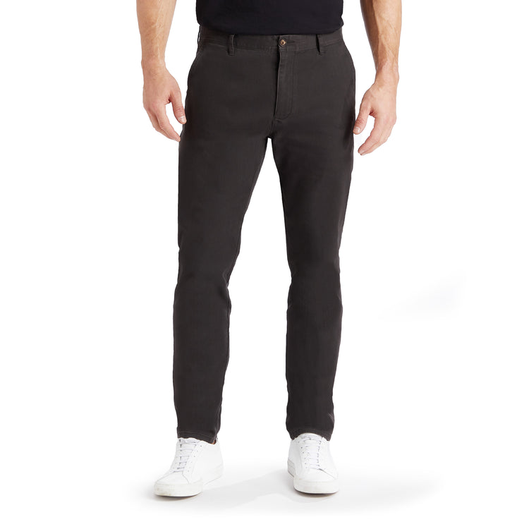 Men wearing Dark Gray Everyday Comfort Slim Chino Pants