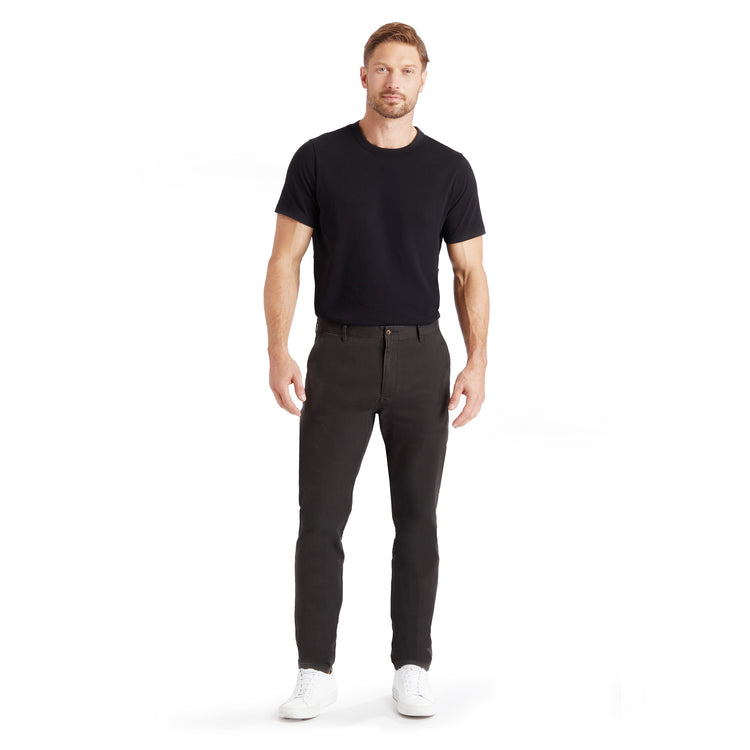 Men wearing Dark Gray Everyday Comfort Slim Chino Pants
