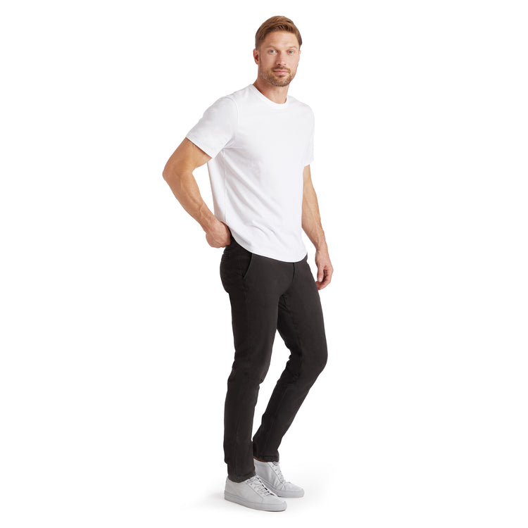 Men wearing Dark Gray Everyday Comfort Slim Chino Pants