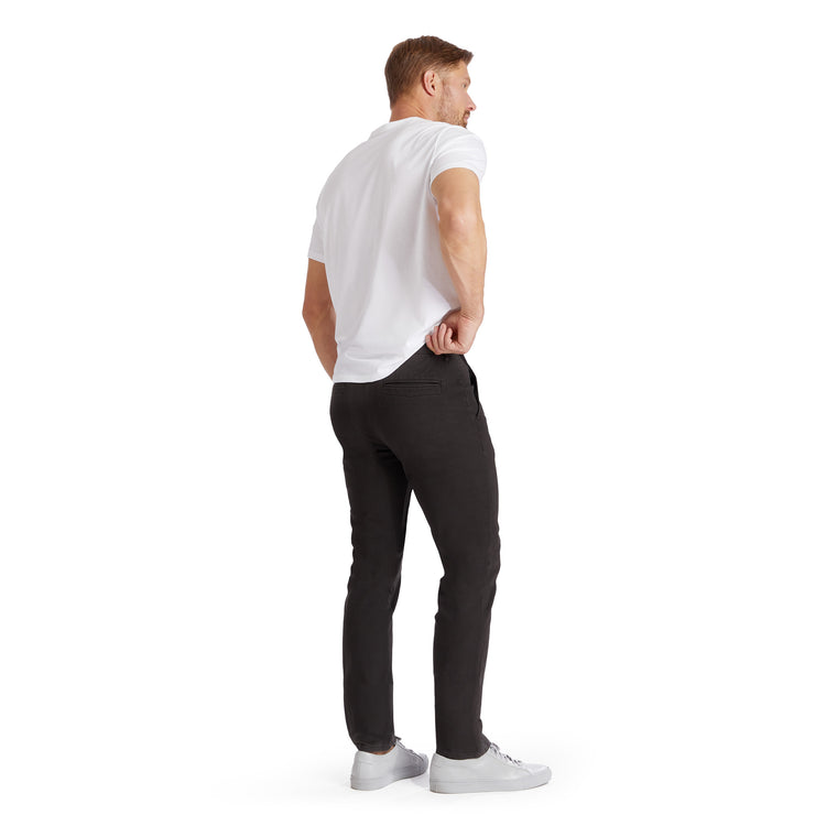 Men wearing Dark Gray Everyday Comfort Slim Chino Pants