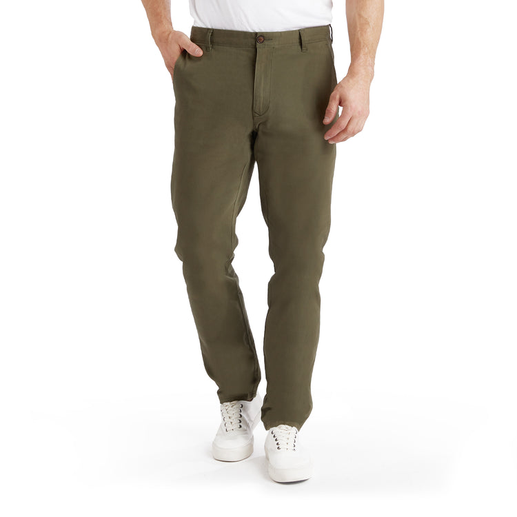 Men wearing Green Everyday Comfort Slim Chino Pants