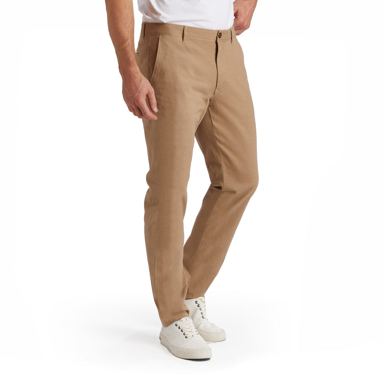 Men wearing Khaki Everyday Comfort Slim Chino Pants